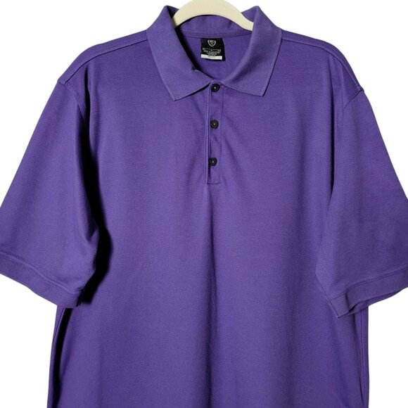 Nike Mens Purple Dri-Fit Golf Short Sleeve Polo Shirt Large - Picture 3 of 9